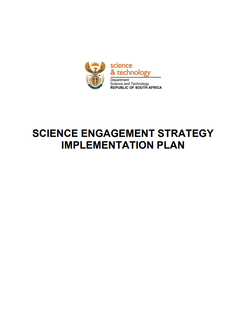 Science engagement strategy and plans